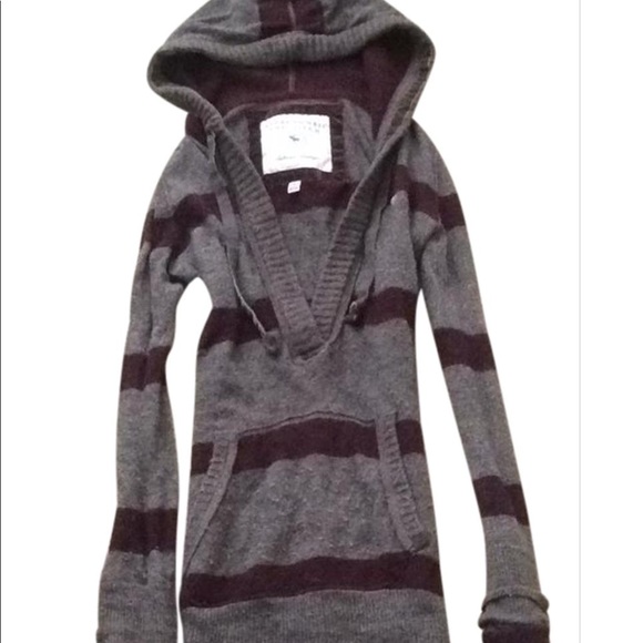 striped hooded sweater